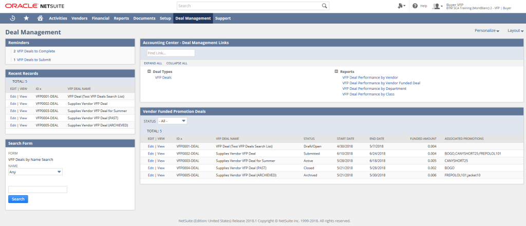 Deal Management OneWorld 02