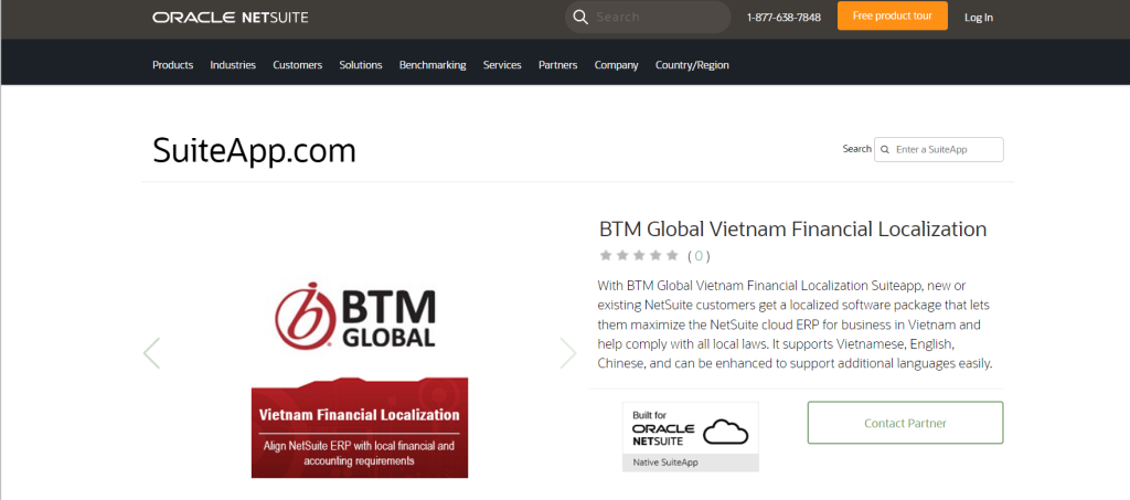 BTM Global Việt Nam cung cấp gói bản địa hóa tài chính kế toán của Oracle NetSuite theo tiêu chuẩn Việt Nam 2 financialbundle