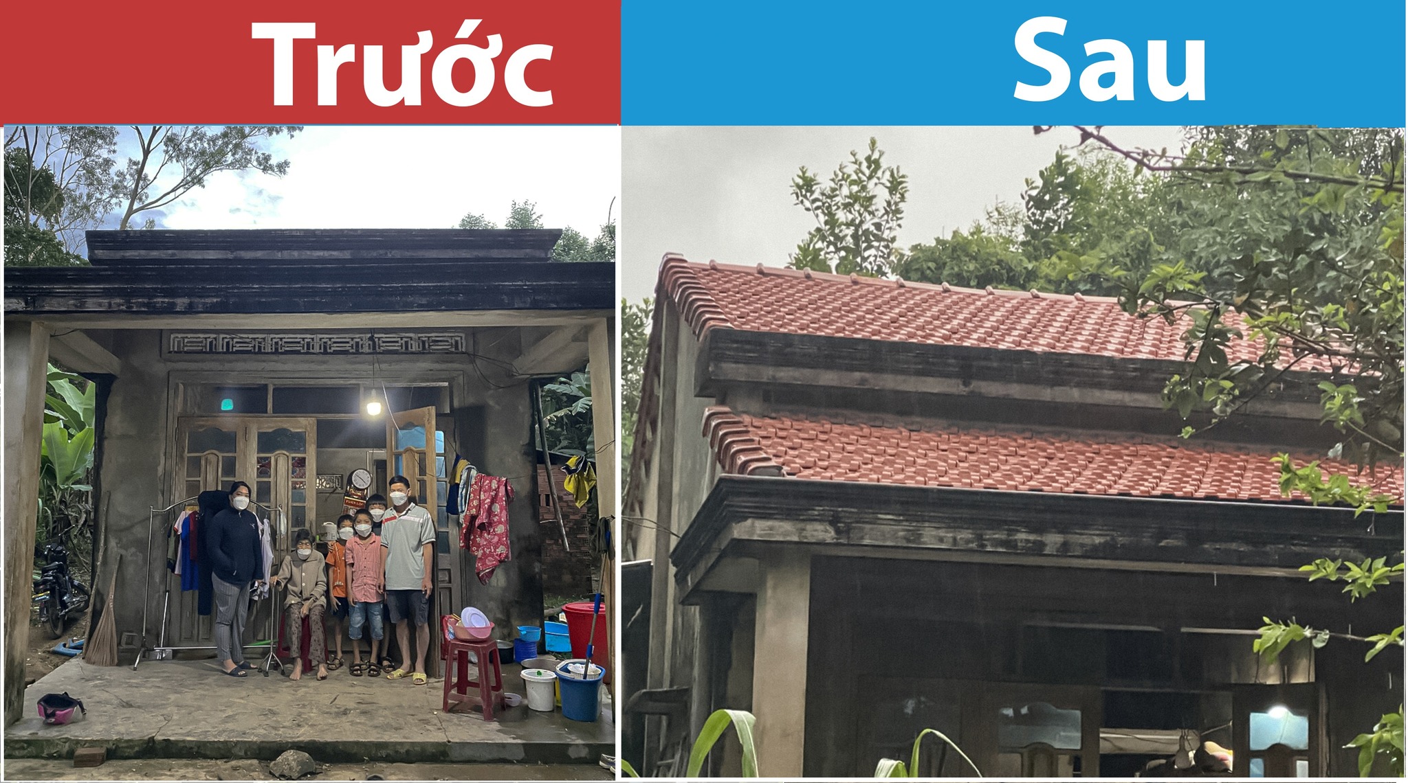 BTM đồng hành cùng Kids Promise Charity | Tổng kết hoạt động năm 2022 7 Kids Promise Charity | Thay mới máy ngói cho gia đình anh Thái Viết Trường, cư trú tại Thôn Ngọc Tý - xã Tam Dân- huyện Phú Ninh- Tỉnh Quảng Nam.